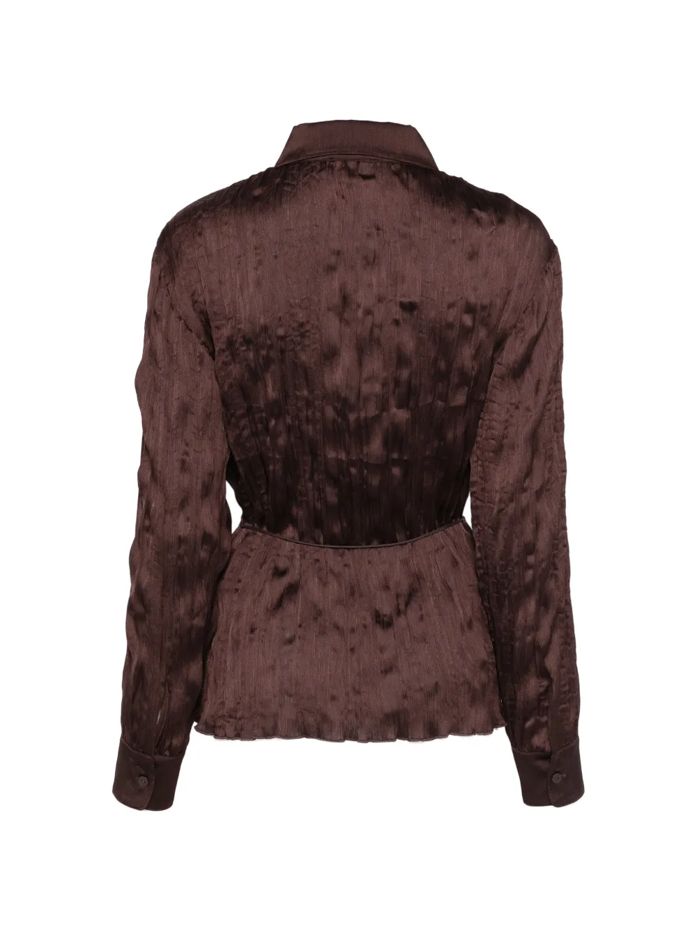  Staud Camicia Con Punto Smock - Marrone 