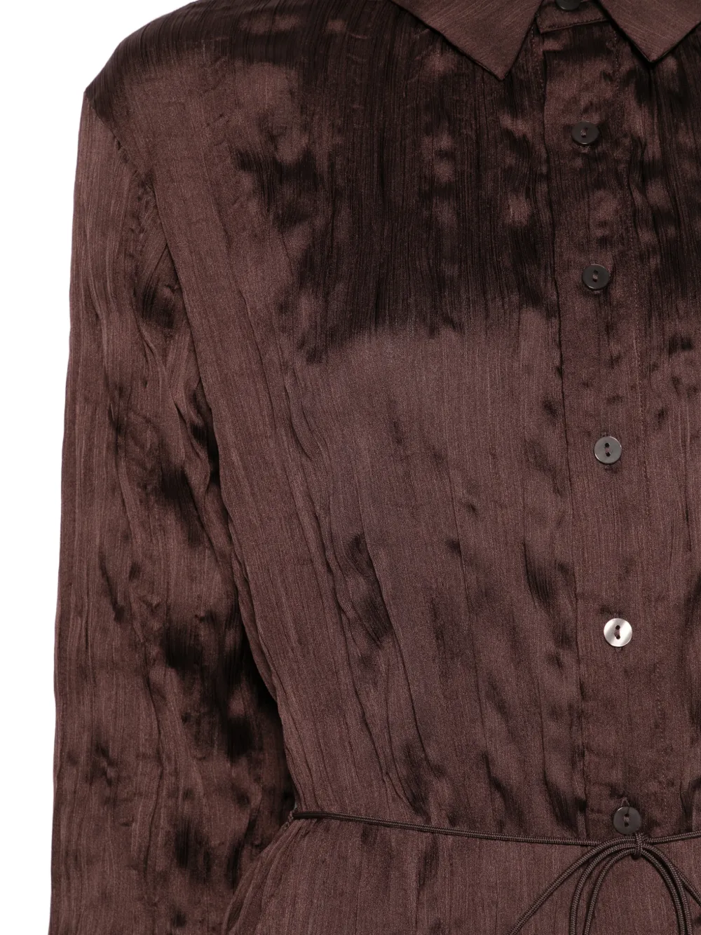  Staud Camicia Con Punto Smock - Marrone 