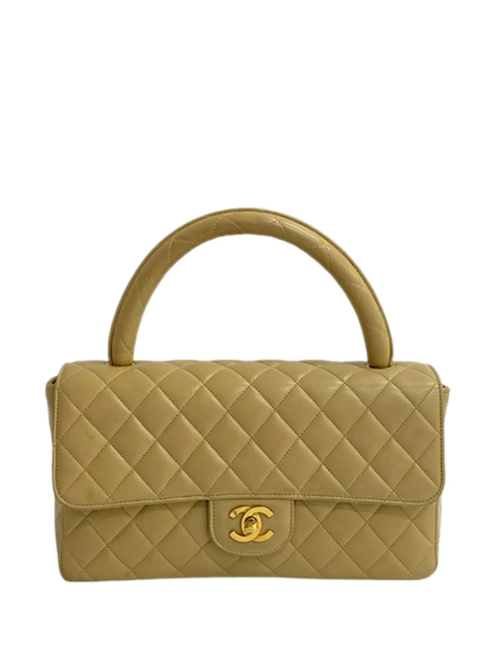 CHANEL Pre-Owned 1991-1994 Lambskin Parent Child Kelly Set Top Handle Bag handbag - Marrone