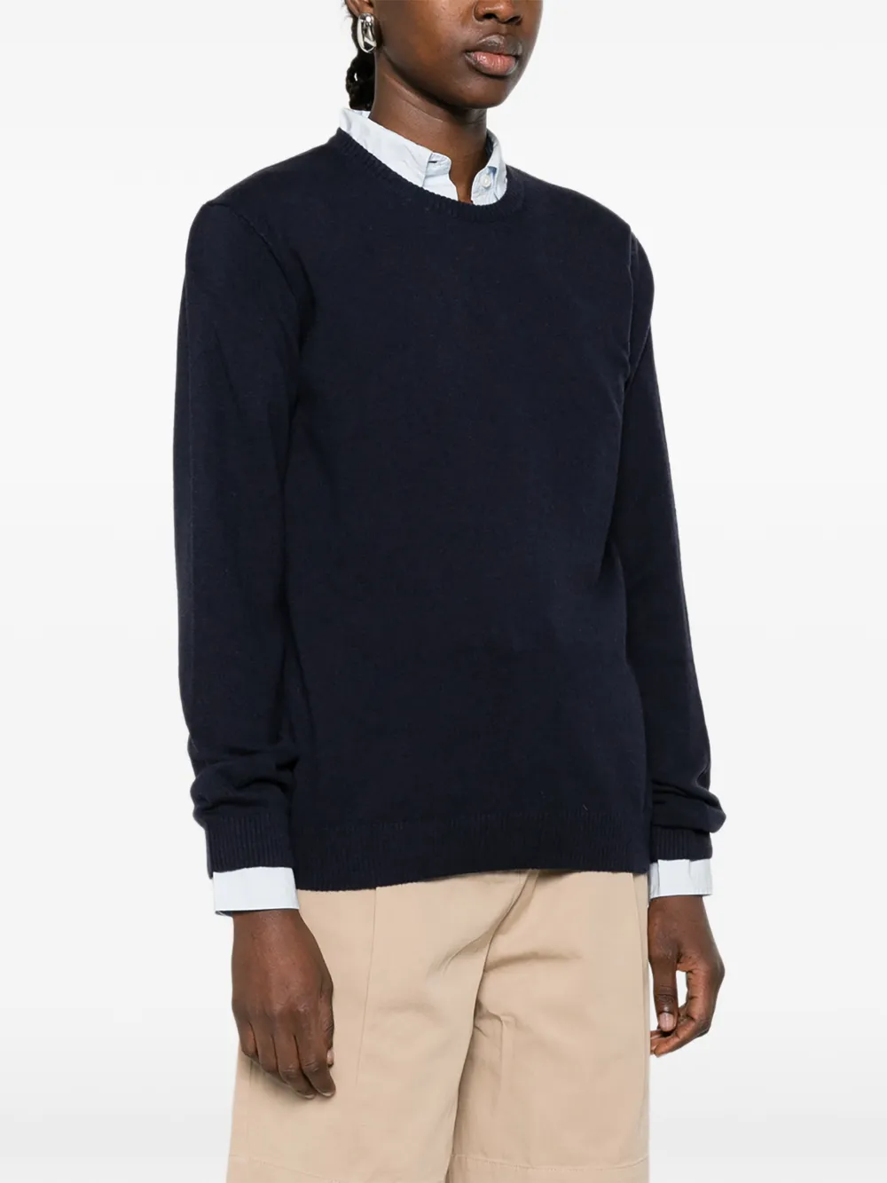  Aiayu Leonardo Round-neck Sweater - Blue 