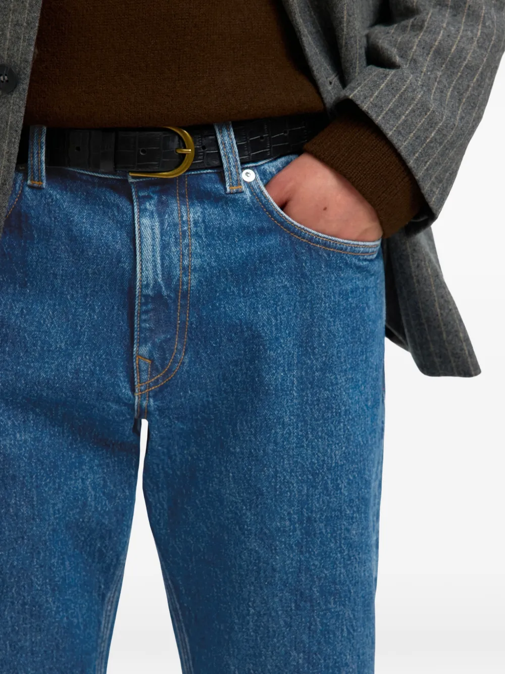 SELECTED Ben Kori straight broek Blauw