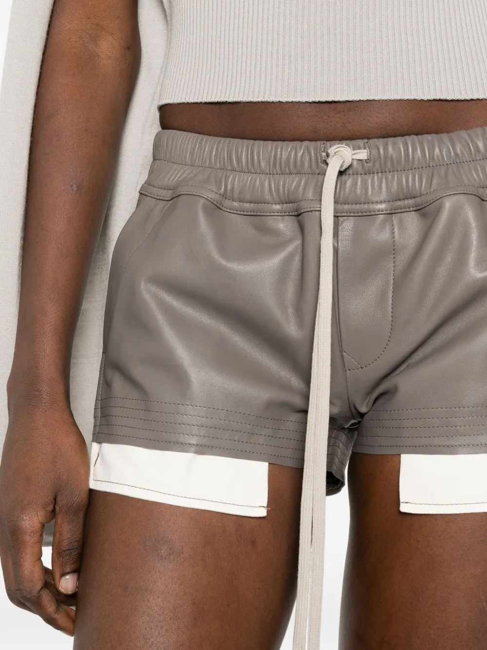 Rick Owens Fog Boxers shorts met trekkoord Grijs