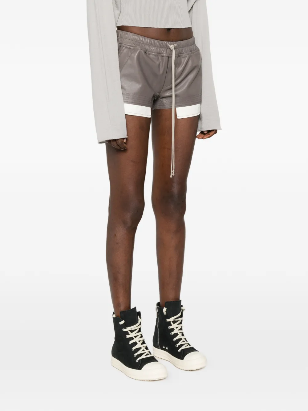 Rick Owens Fog Boxers shorts met trekkoord Grijs