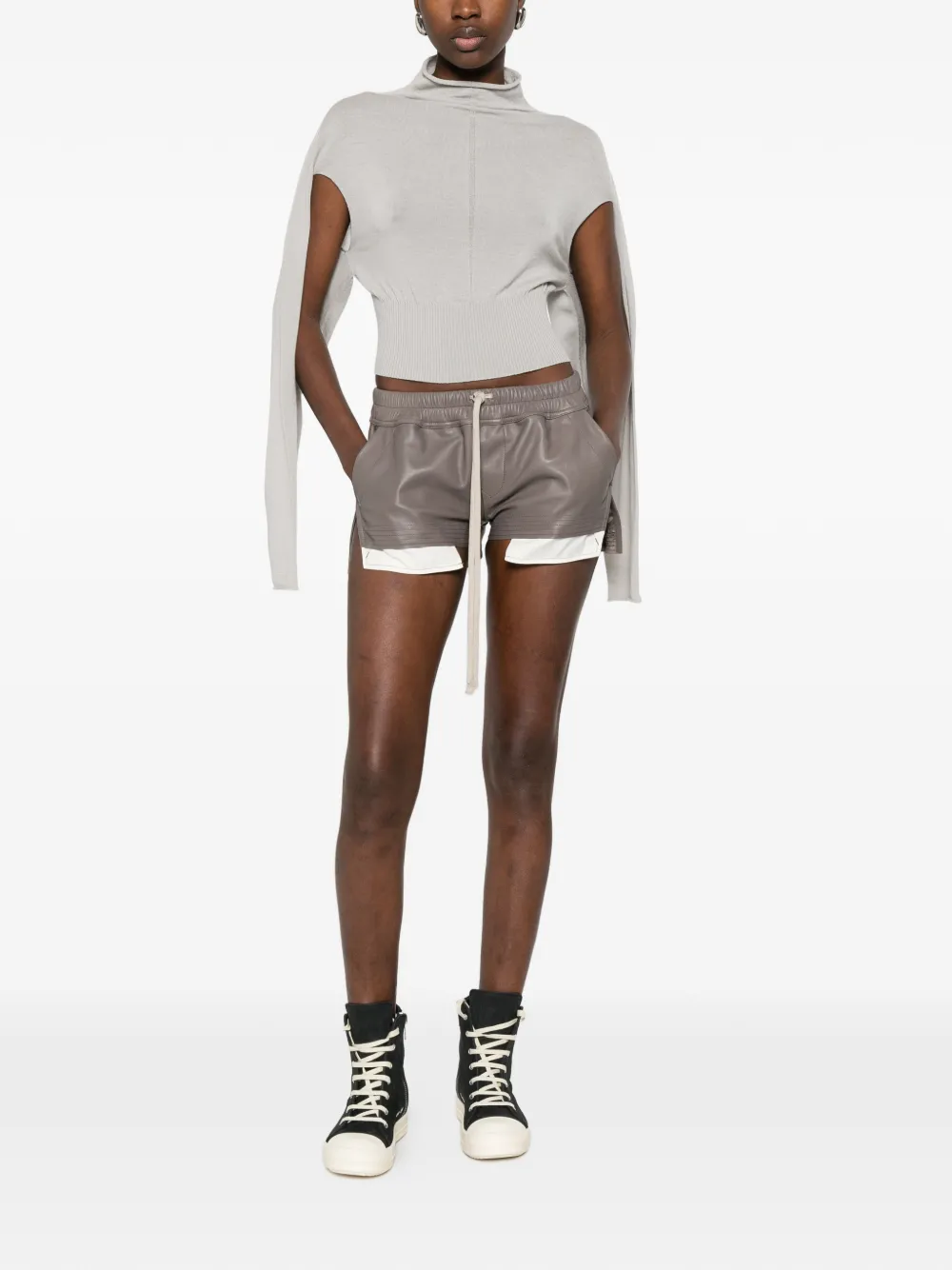 Rick Owens Fog Boxers shorts met trekkoord Grijs
