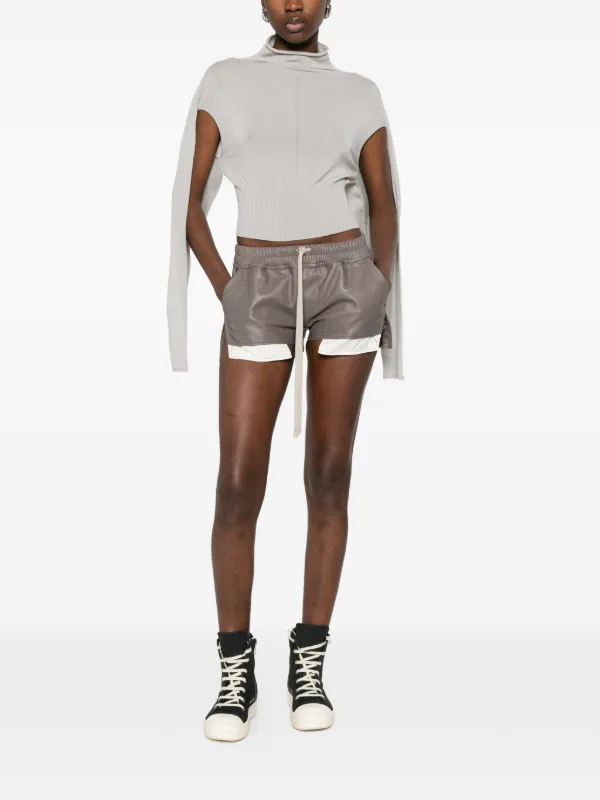 Rick Owens Fog Boxers Drawstring Shorts | Grey | FARFETCH