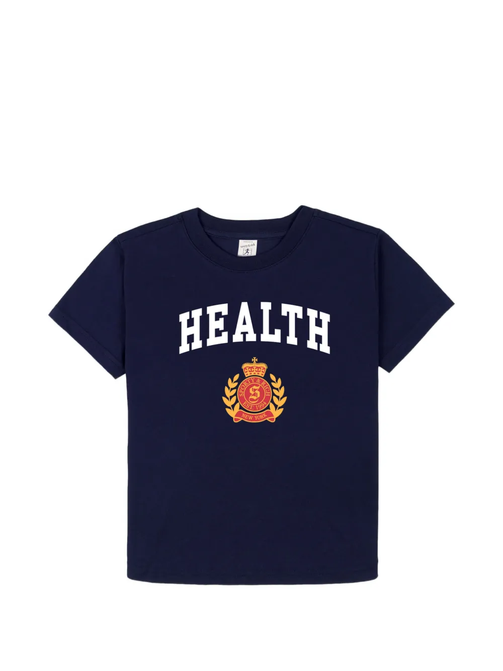 SPORTY & RICH KIDS health graphic T-shirt - Blu