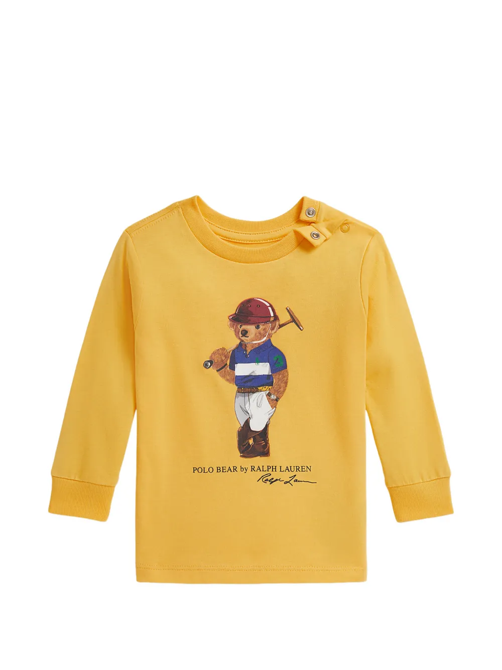 POLO RALPH LAUREN KIDS Polo Bear print T-shirt - Giallo