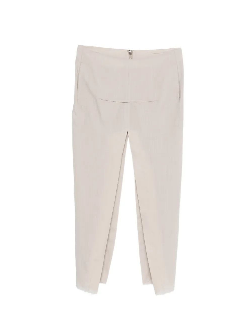 Rick Owens sliced frayed maxi skirt - Toni neutri