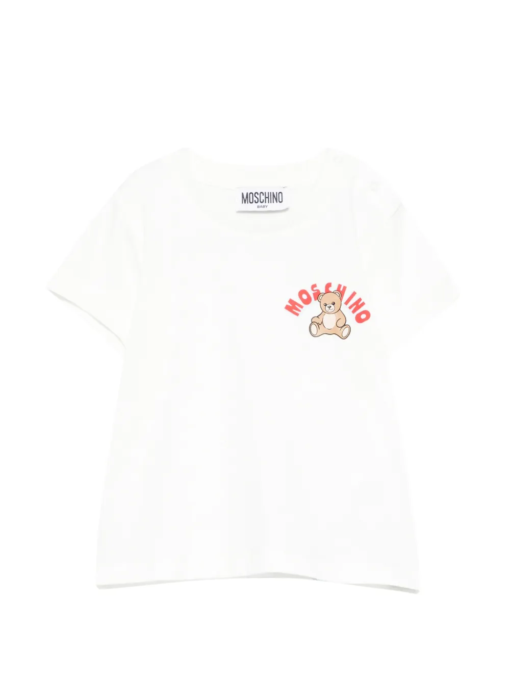 Moschino Kids teddy-graphic T-shirt - Bianco
