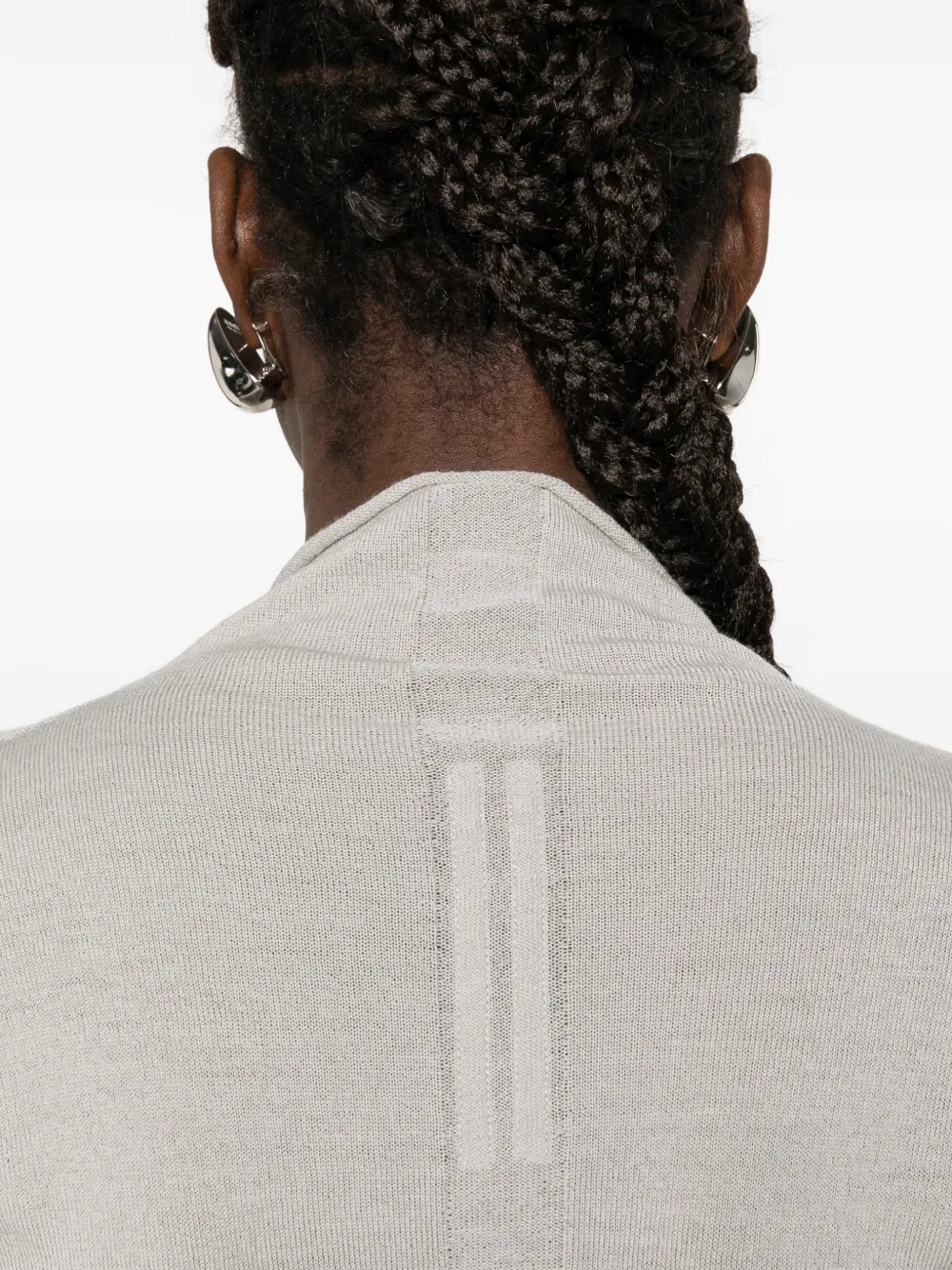 Rick Owens Con cropped trui met opstaande hals Grijs