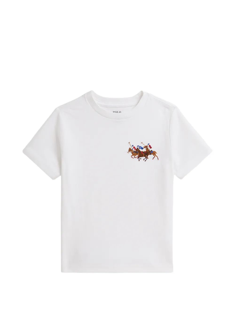 POLO RALPH LAUREN KIDS embroidered T-shirt - Weiß