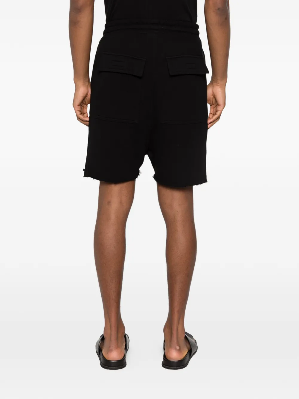 Drawstring Frayed Shorts