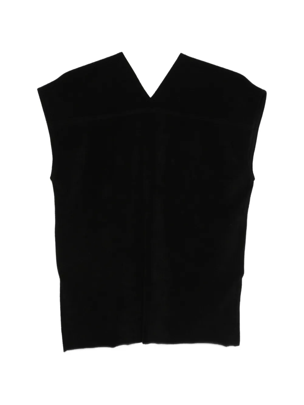 Thom Krom V-neck Sleeveless Top - Black 