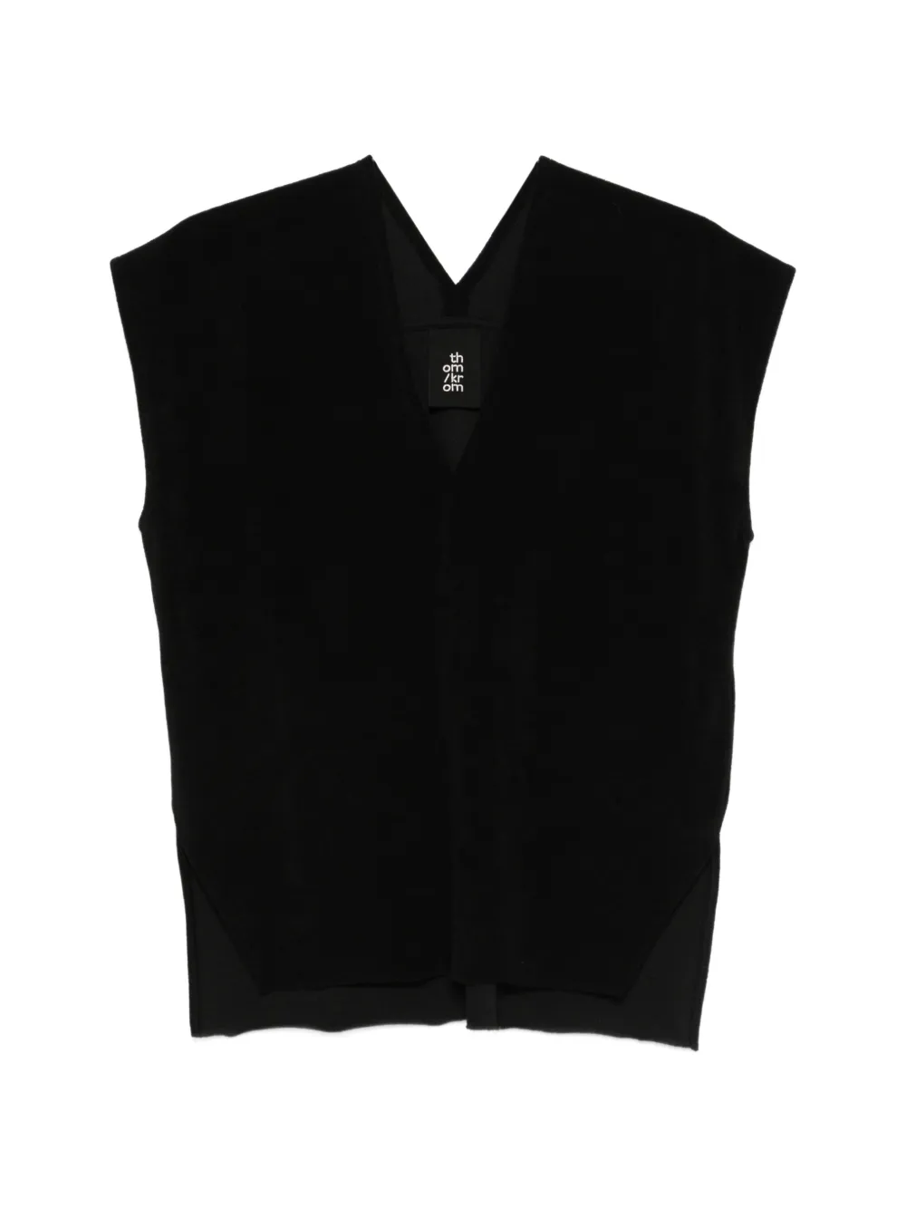 Thom Krom V-neck sleeveless top - Nero