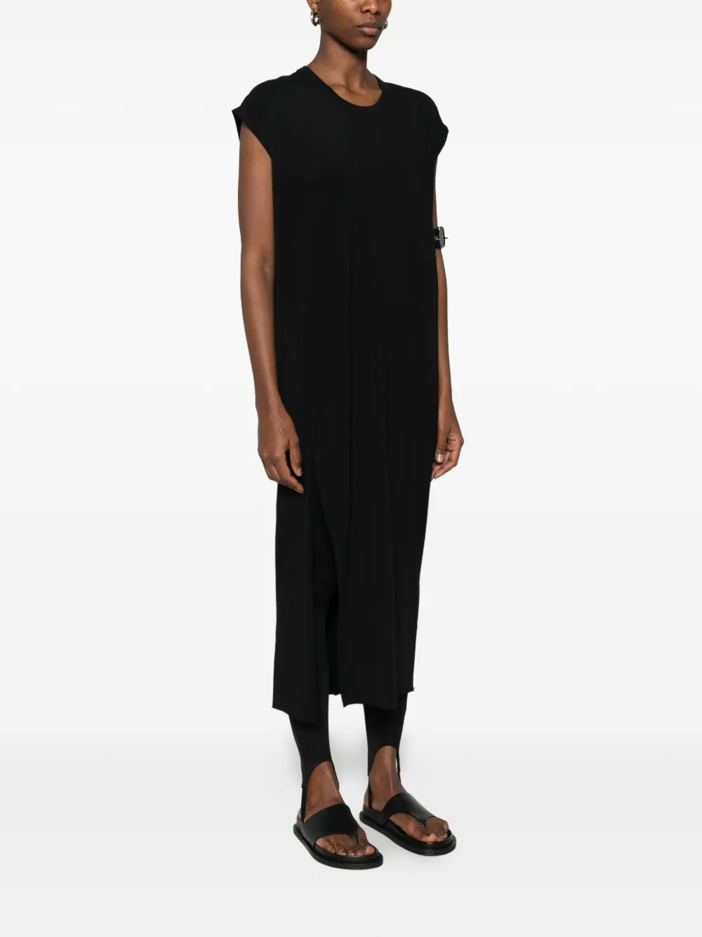  Thom Krom Side-slit Midi Dress - Black 