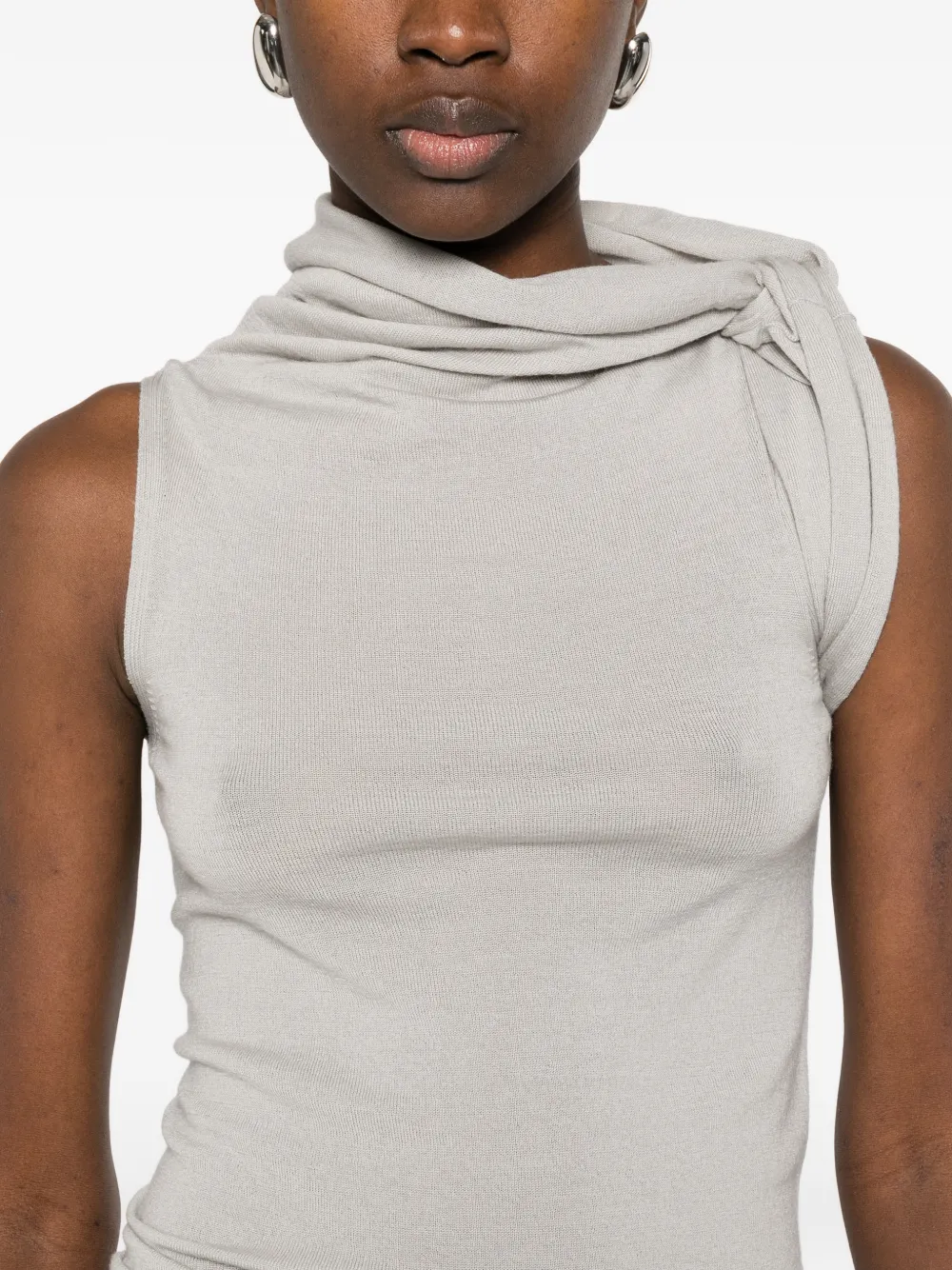 Rick Owens Gedraaide top Grijs