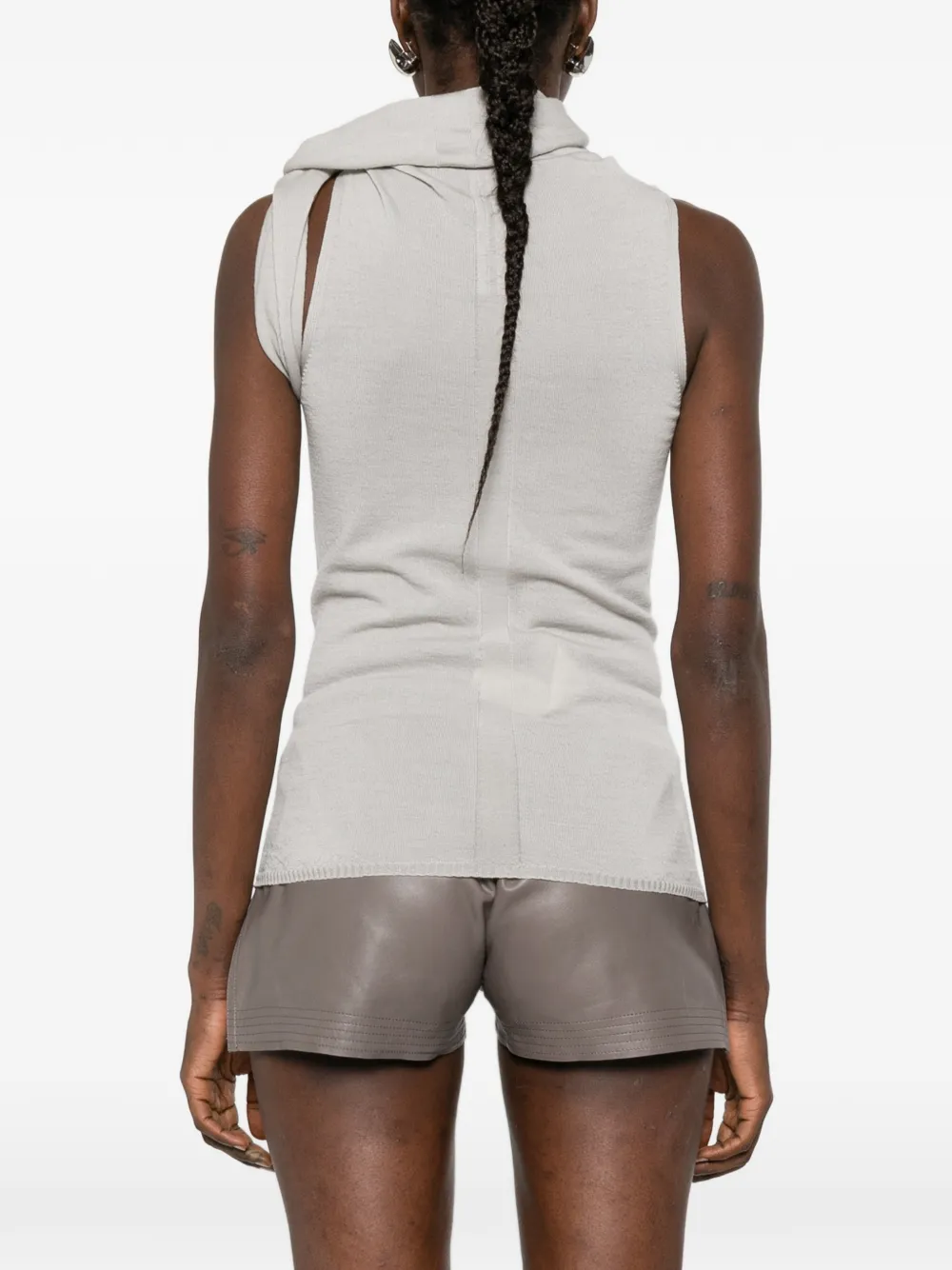 Rick Owens Gedraaide top Grijs