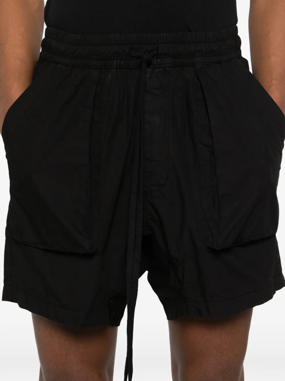 Thom Krom Shorts met meerdere zakken en trekkoord Zwart