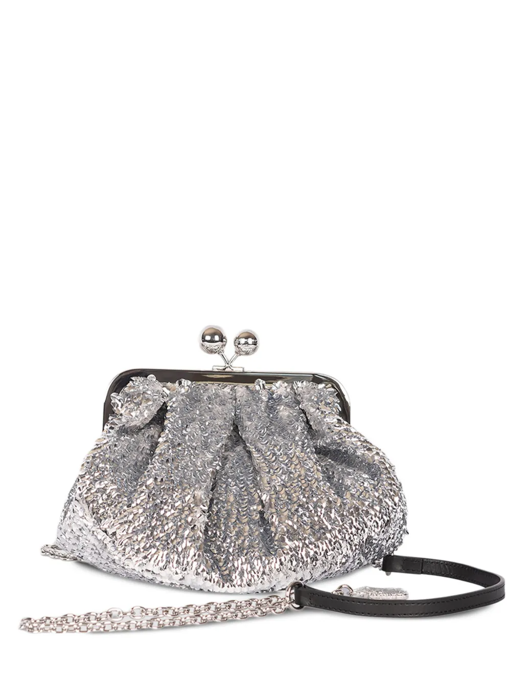 Weekend Max Mara Small Pasticcino sequin embellished clutch bag - Argento