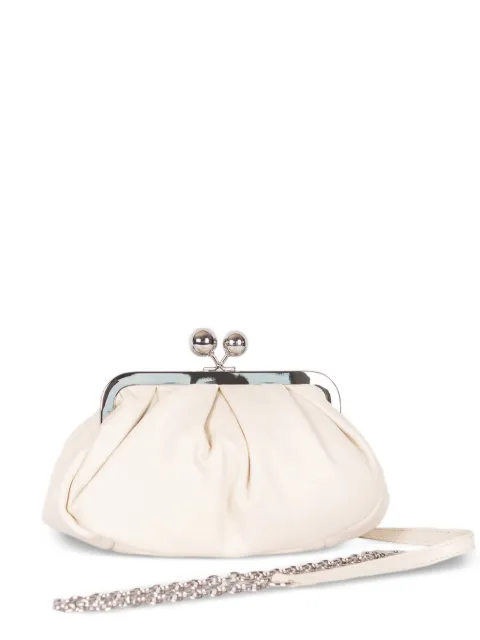 Weekend Max Mara Small Pasticcino ruched chain clutch bag