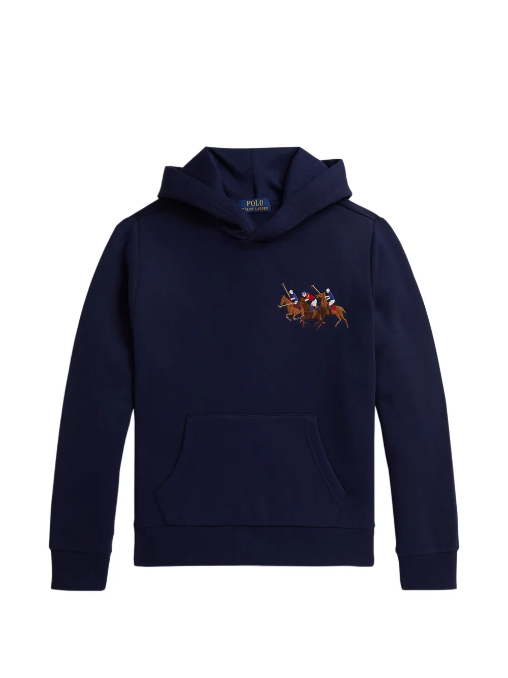 POLO RALPH LAUREN KIDS embroidered hoodie - Blu