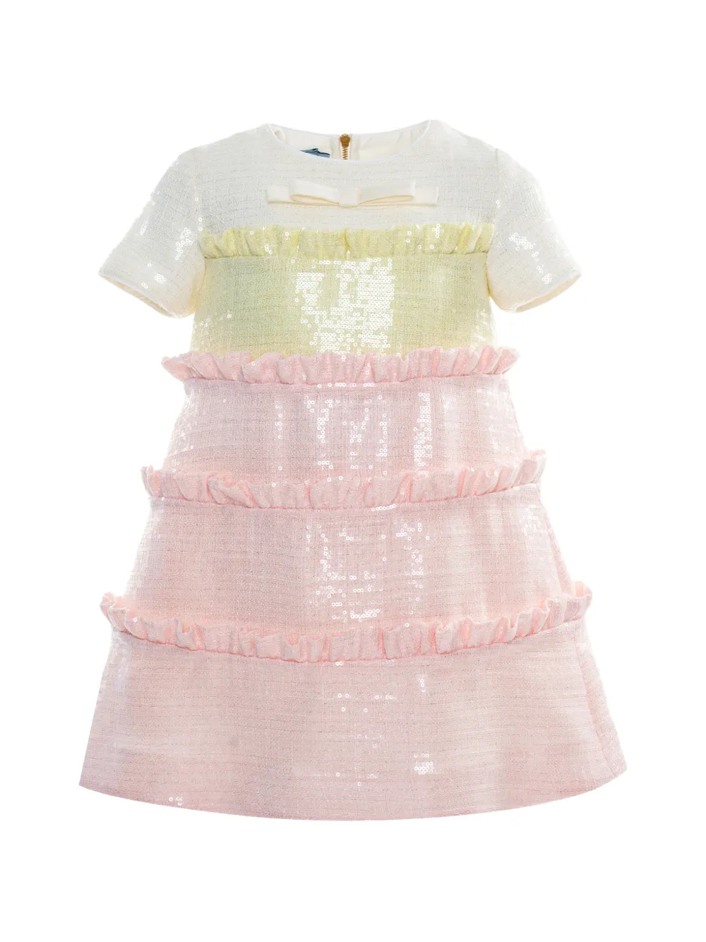 Mi Mi Sol ruffled bow dress - Rosa