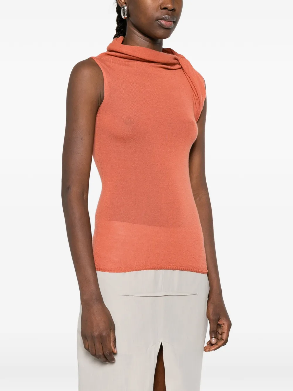  Rick Owens Twist Top - Orange 