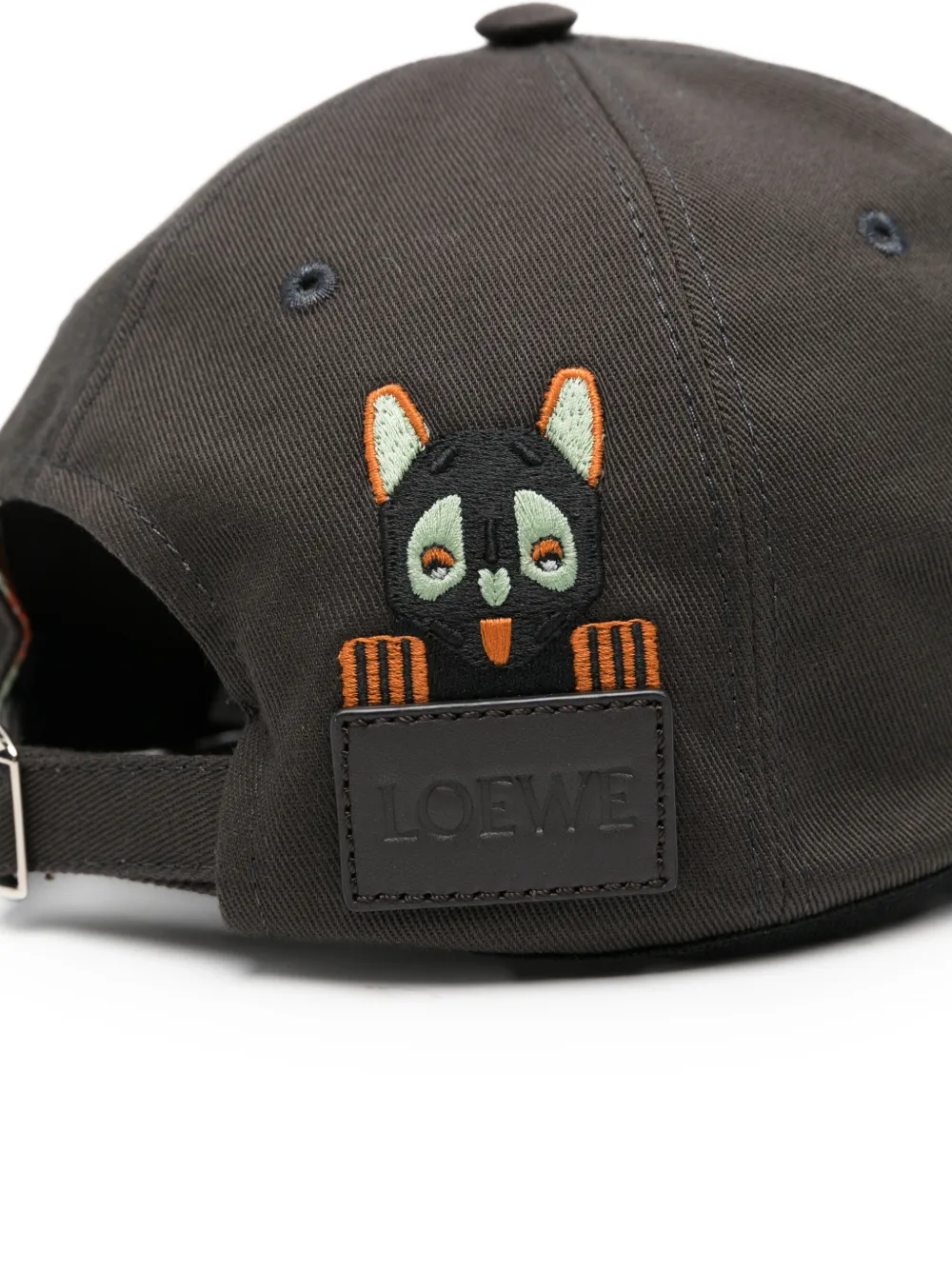  Loewe X Louis Wain Futurist Cat Baseball Cap - Brown 