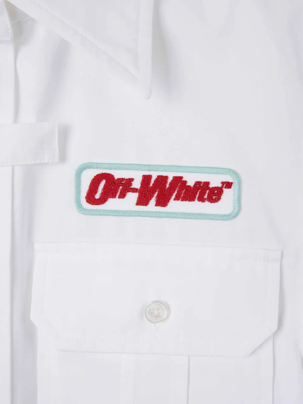 Off-White Shirt met logopatch Wit