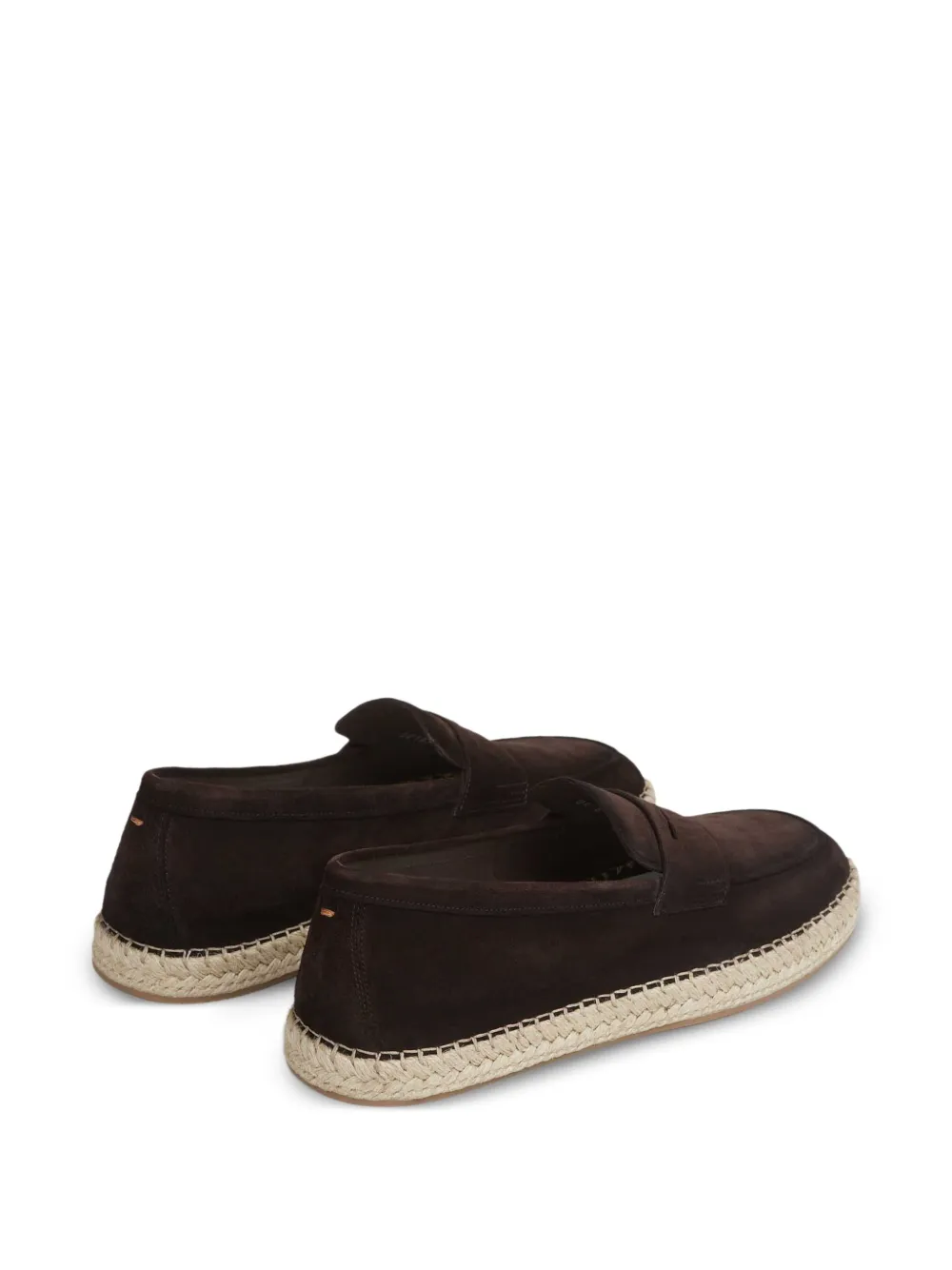  Santoni Leather Loafers - Brown 