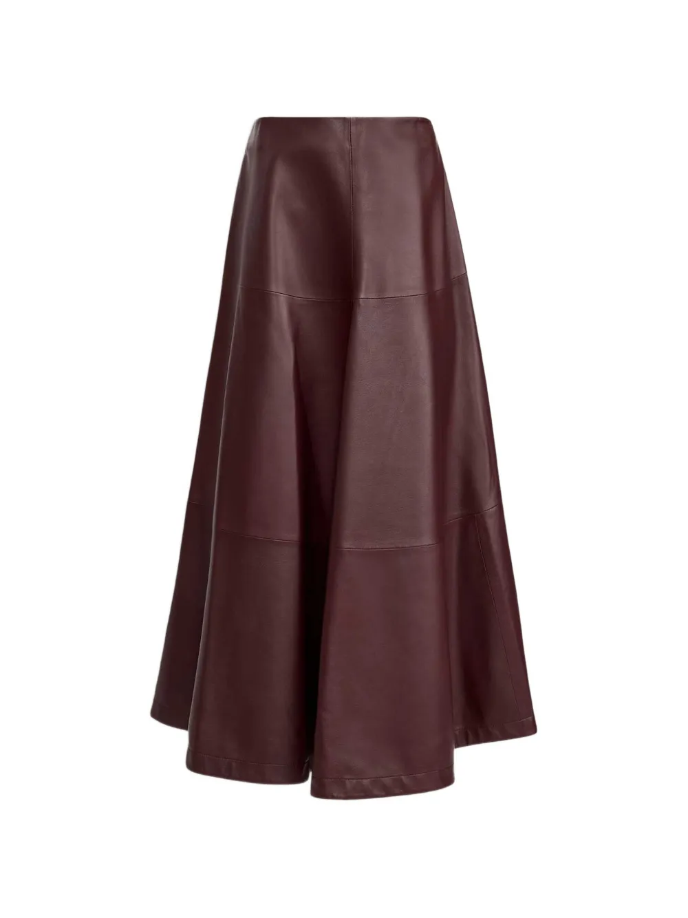 Varda Flared Lambskin Skirt