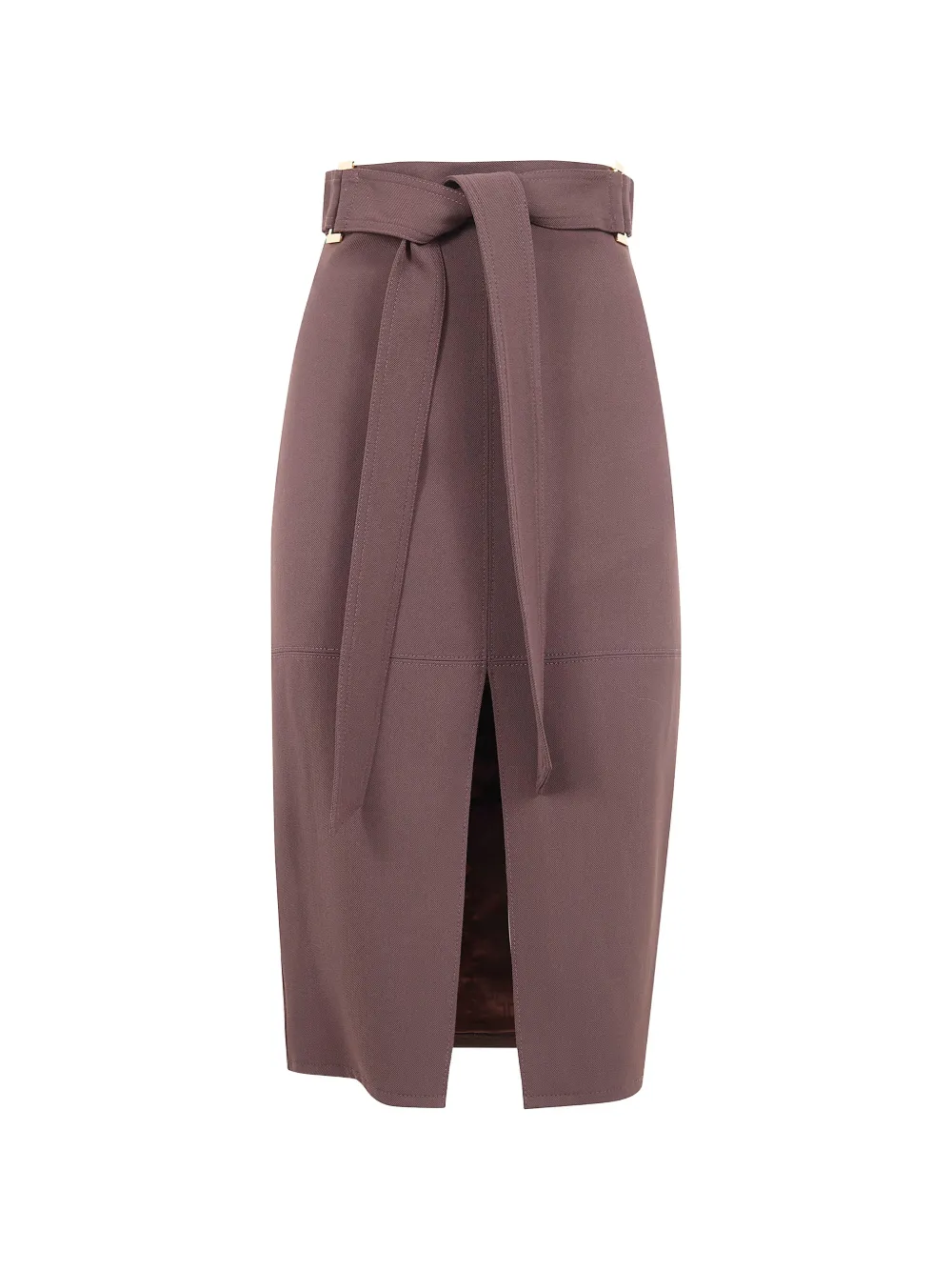 Elisabetta Franchi belted midi skirt - Viola