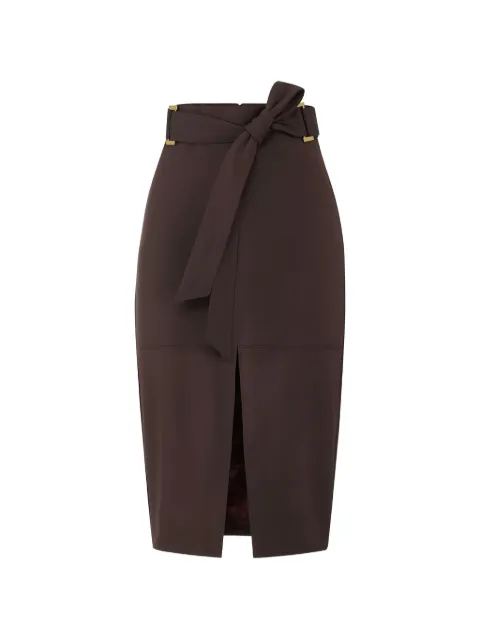 Elisabetta Franchi jupe mi-longue à taille ceinturée