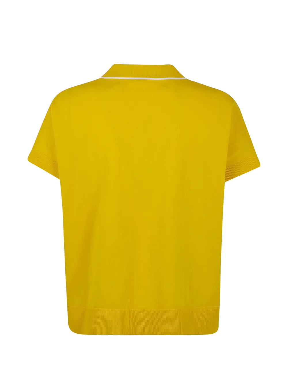  Aspesi Polo Con Bordo A Contrasto - Giallo 