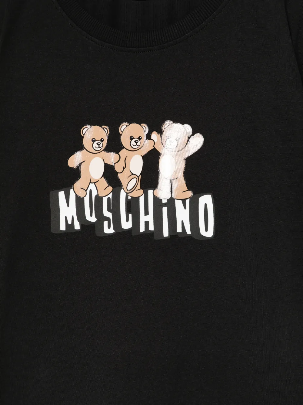 Moschino Kids T-shirt met grafische teddybeerprint Zwart