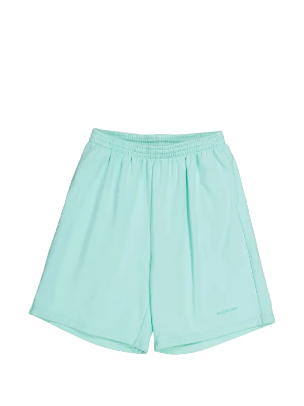 Balenciaga Logo-detail Sweatshorts in Green