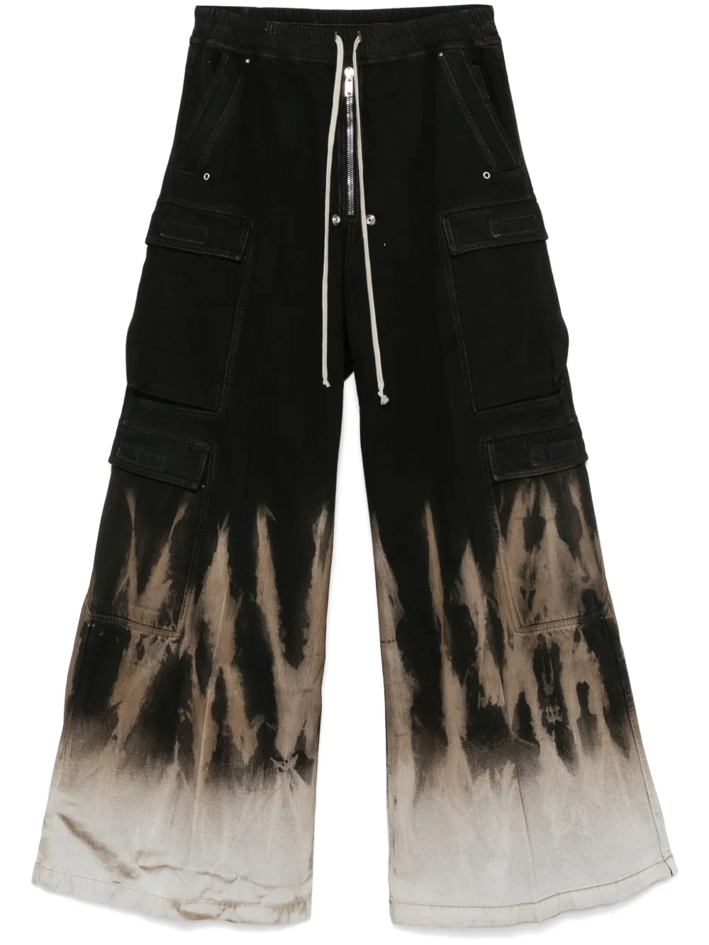 Rick Owens DRKSHDW Double Cargo Jumbo Belas jeans Zwart