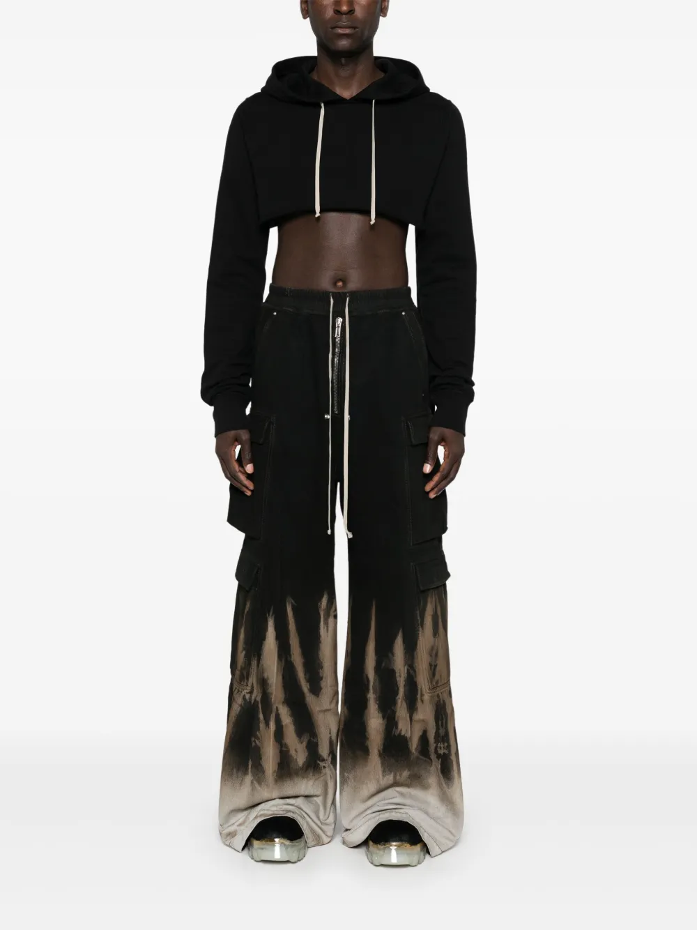 Rick Owens DRKSHDW Double Cargo Jumbo Belas jeans Zwart