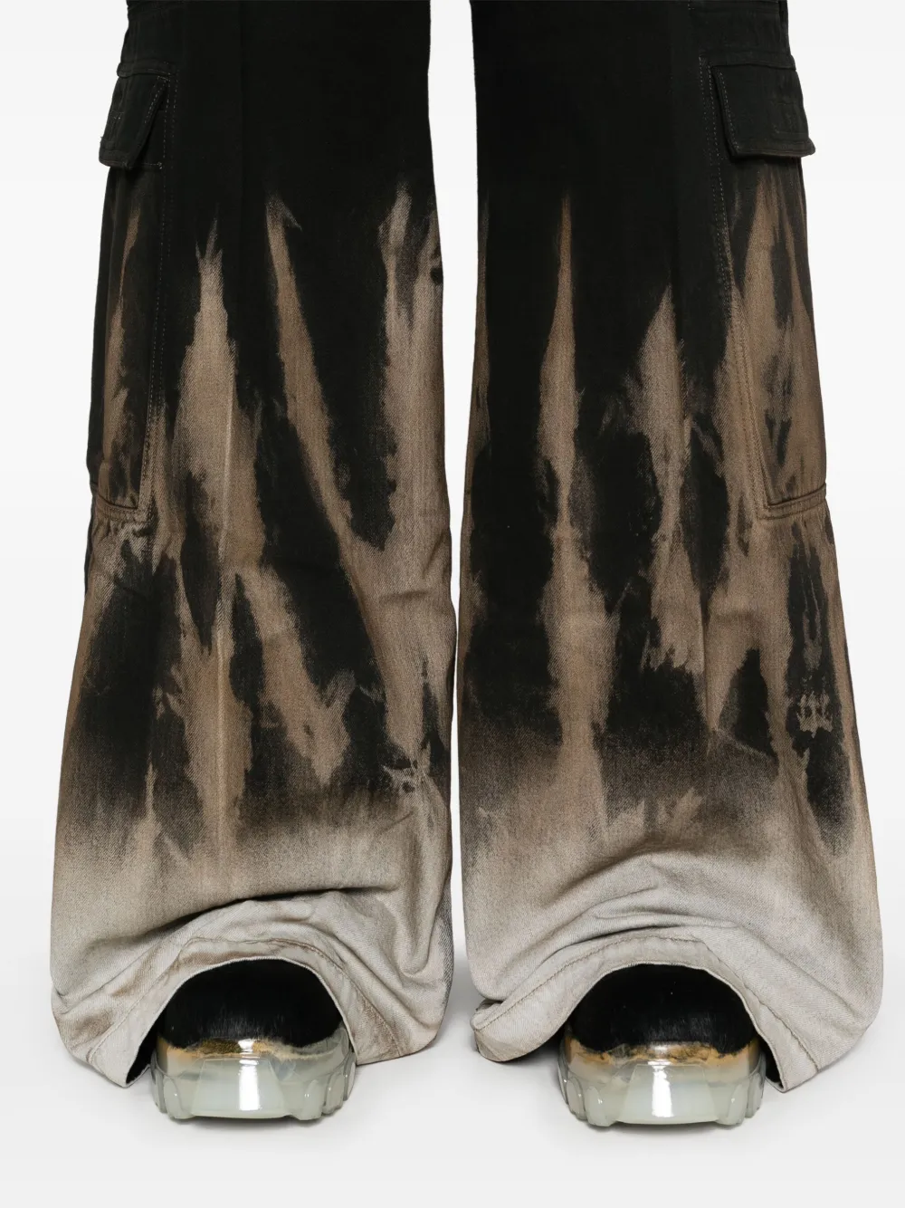 Rick Owens DRKSHDW Double Cargo Jumbo Belas jeans Zwart
