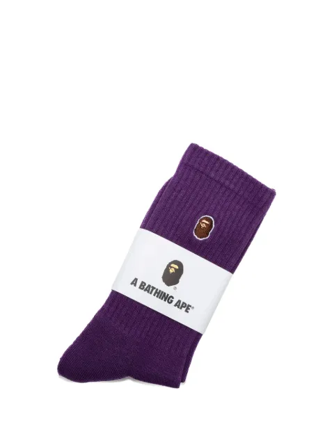 A BATHING APE® ape-embroidered socks