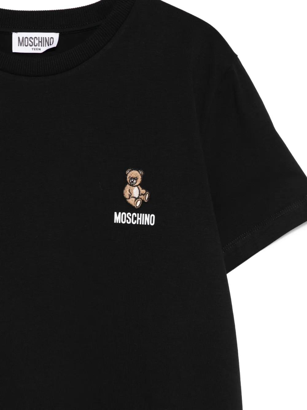 Moschino Kids T-shirt met teddybeerprint Zwart