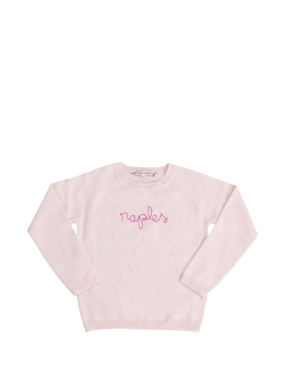 Lingua Franca Naples crewneck marled sweater - Rosa