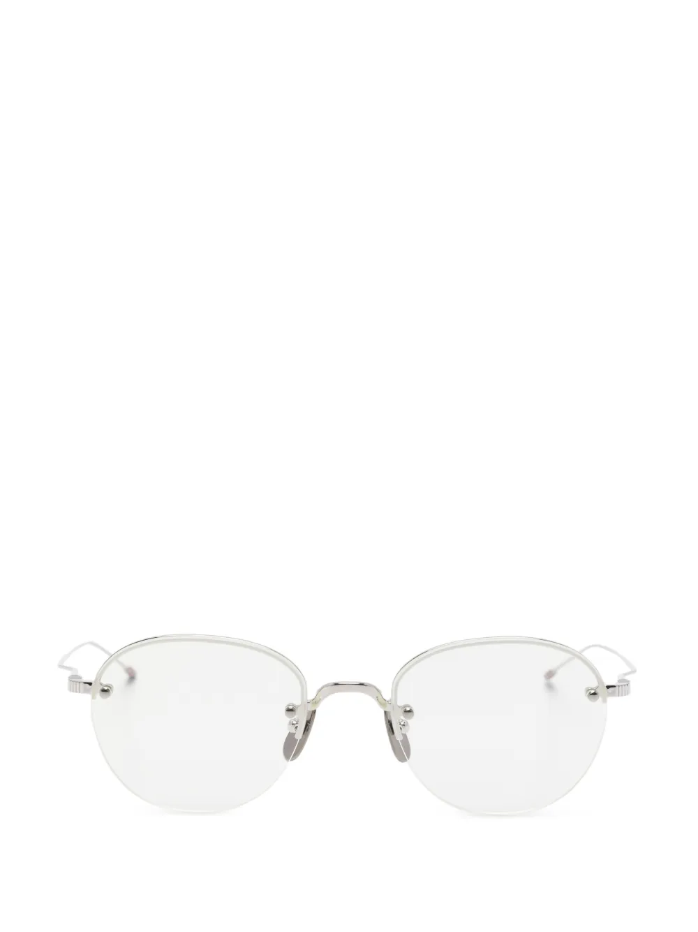 Thom Browne Eyewear round-frame glasses - Argento