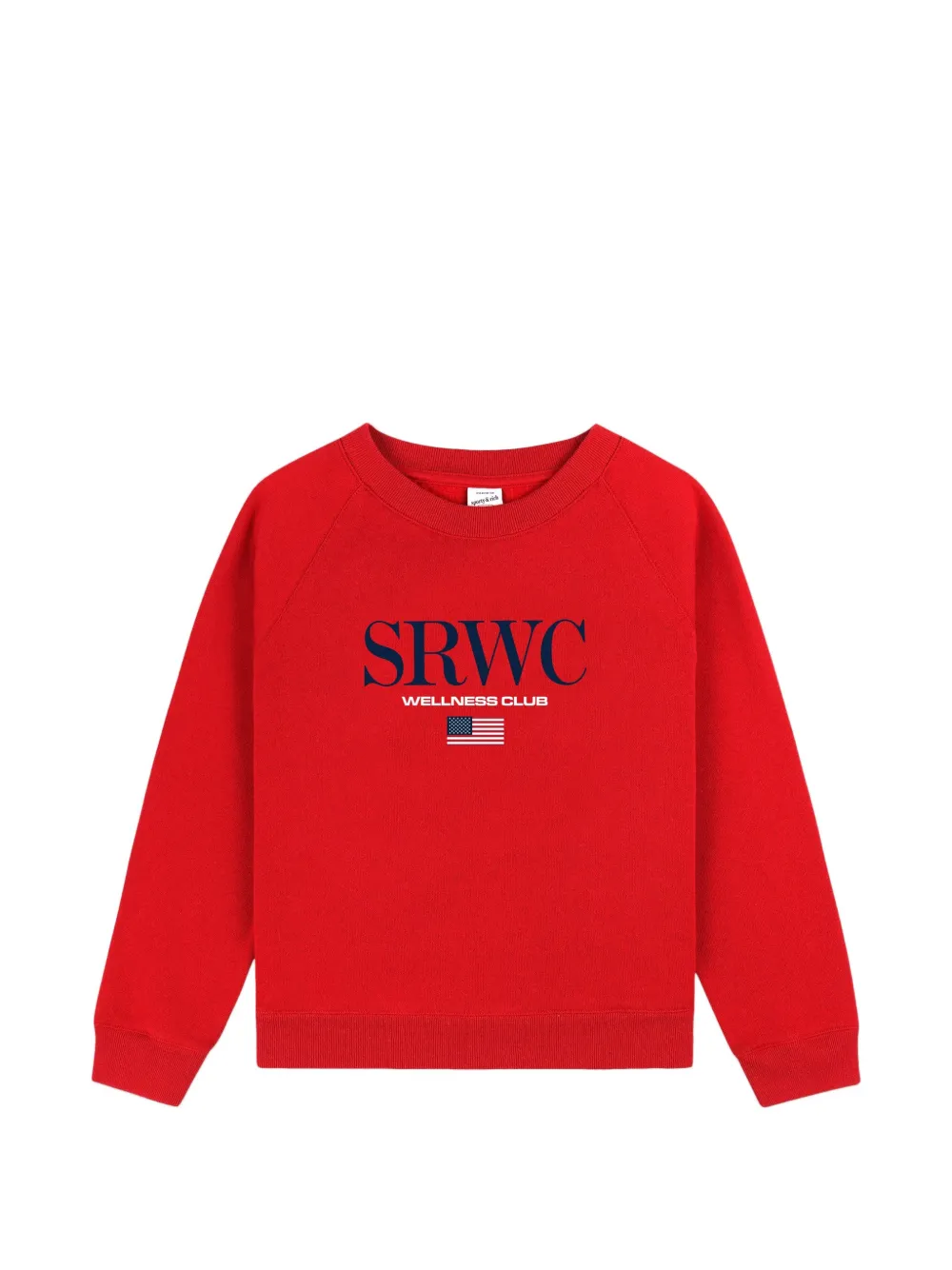 SPORTY & RICH KIDS flag graphic sweatshirt - Rosso