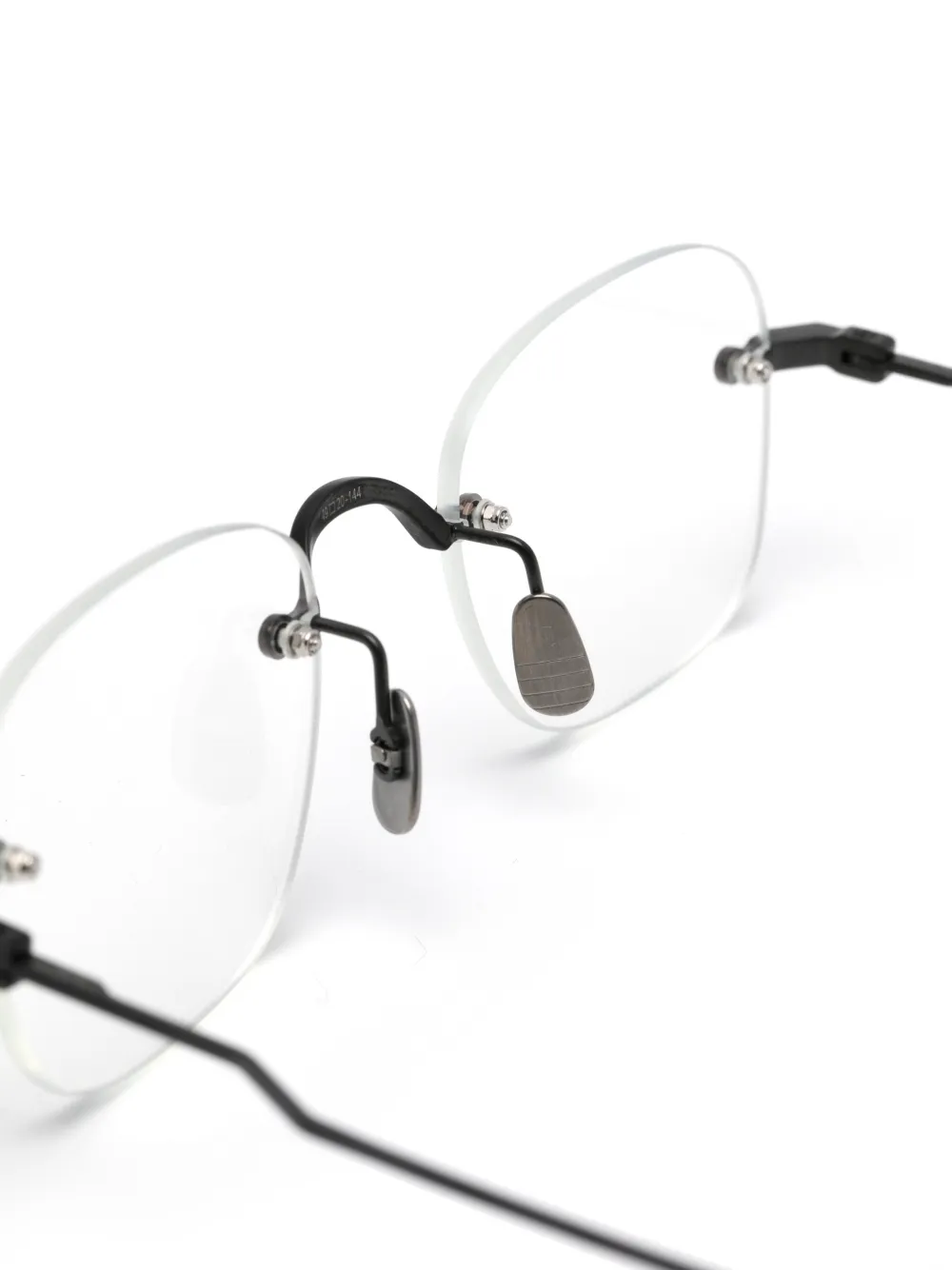 Thom Browne Eyewear Bril met rond montuur Zwart
