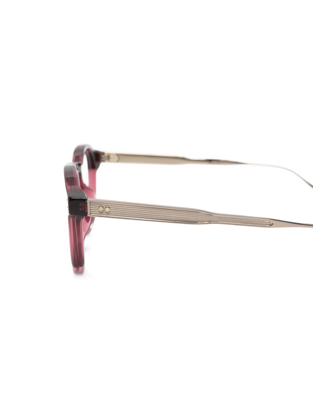 Linda Farrow Bril met rond montuur Rood