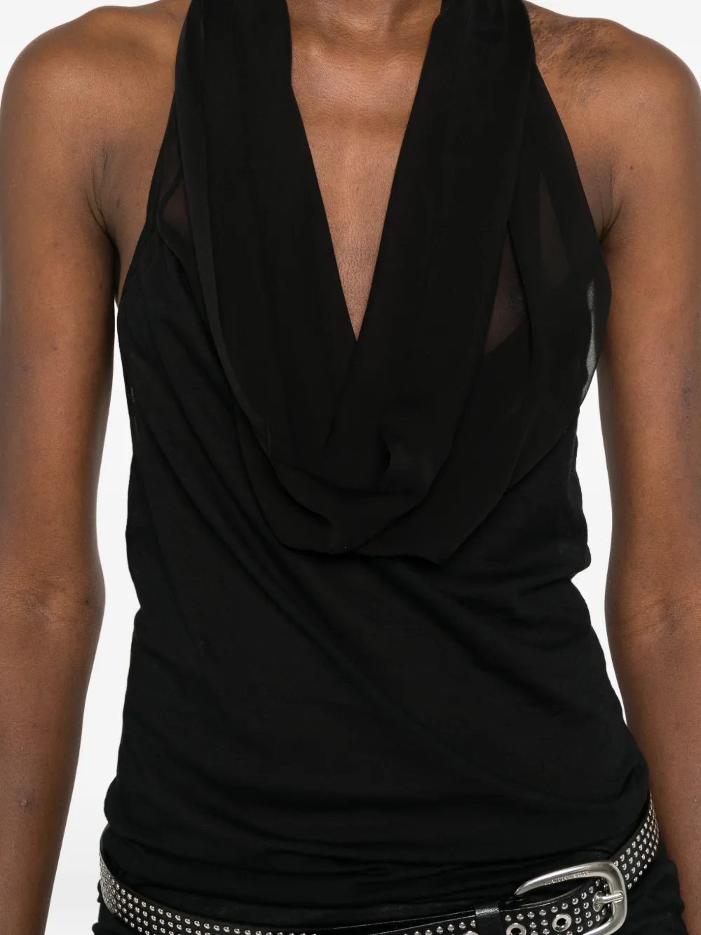 Rick Owens Sunburn haltertop Zwart