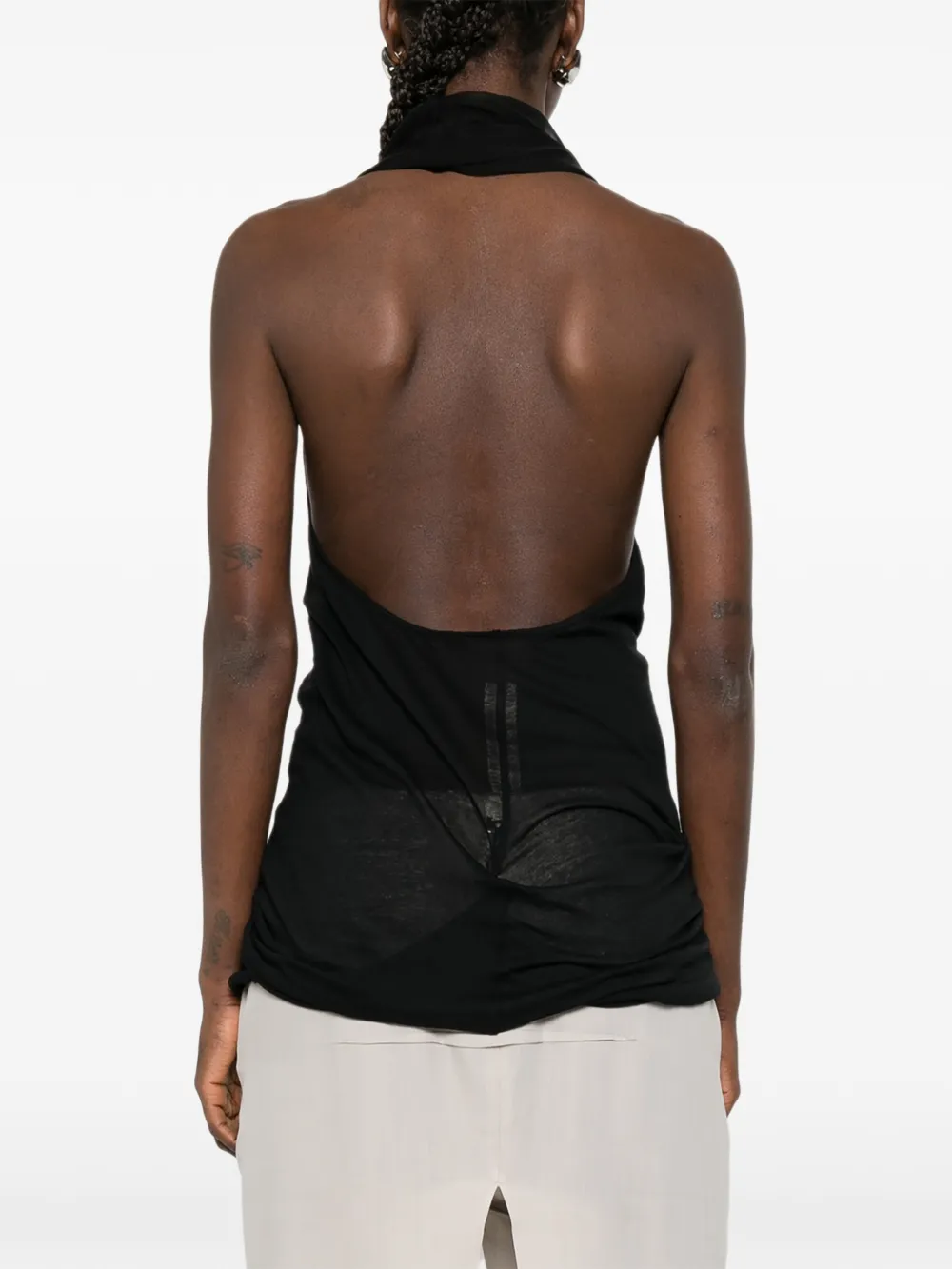 Rick Owens Sunburn haltertop Zwart
