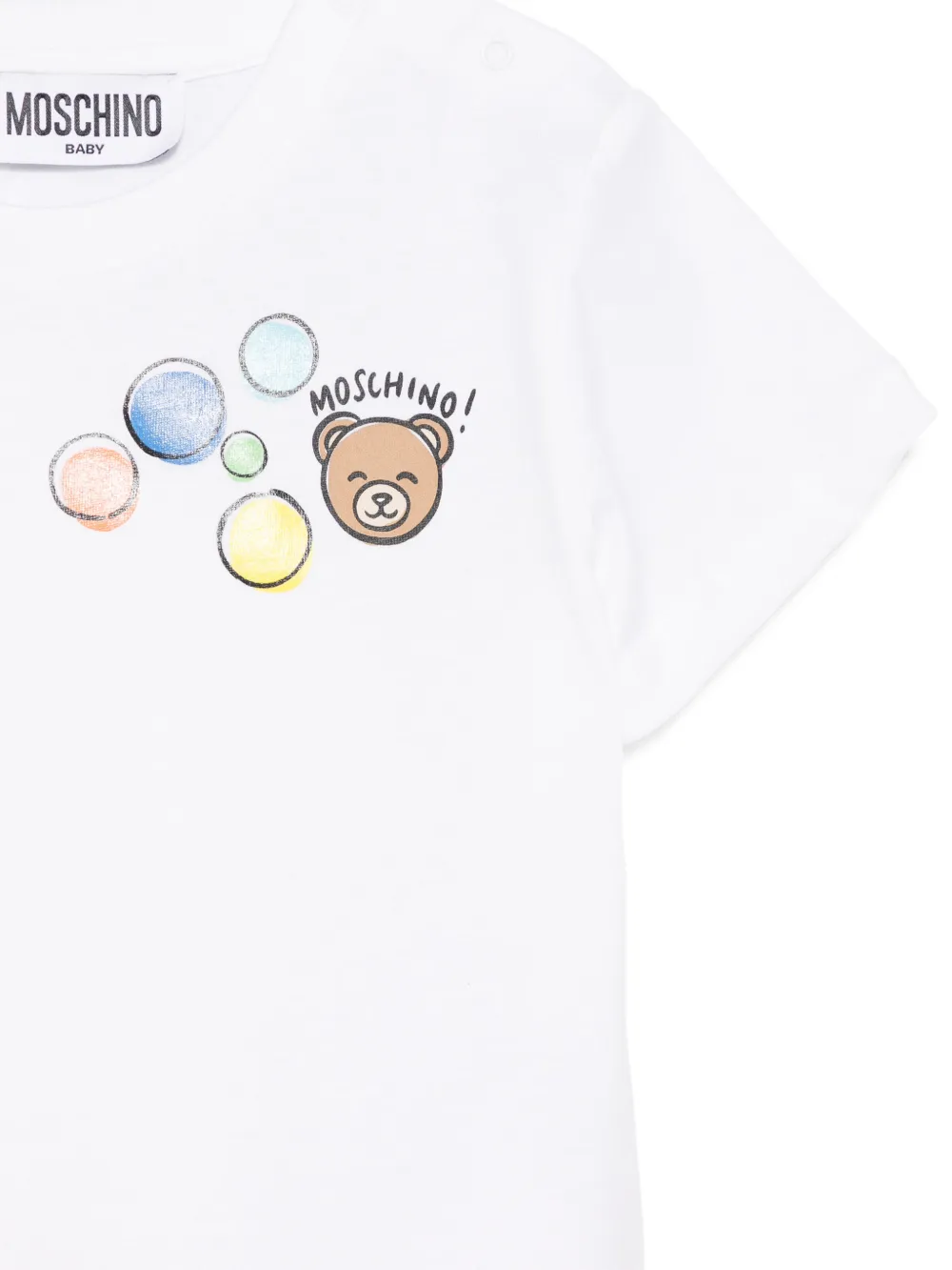 Moschino Kids T-shirt met print Wit