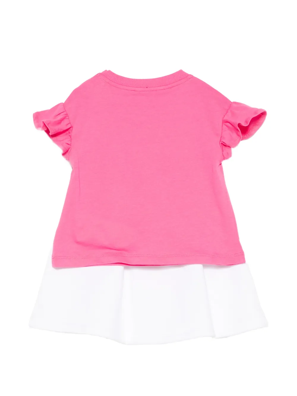 Moschino Kids Trainingspak met ruches en teddy-print Roze